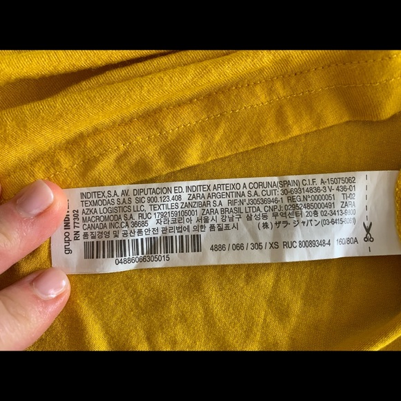 Zara Yellow Blouse - Picture 12 of 14